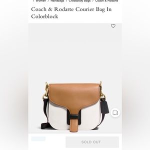 LIMITED EDITION!!! Coach & Rodarte Courier bag in Color-block